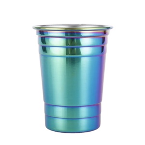 Tazas de pinta de aluminio personalizadas reciclables coloridas, taza de aluminio de Metal de cerveza con logotipo personalizado para Alemania, Sierra Nevada, ciudad pequeña - Product Image 1