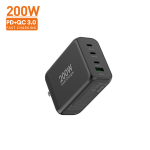 อะแดปเตอร์ชาร์จเดินทางอเนกประสงค์แบบพกพา Vina 65W <span class=keywords><strong>200W</strong></span> วัสดุ GAN เชื่อมต่อเดสก์ท็อปหลายพอร์ตมาตรฐาน eu/us <span class=keywords><strong>VIVO</strong></span> - Product Image 1