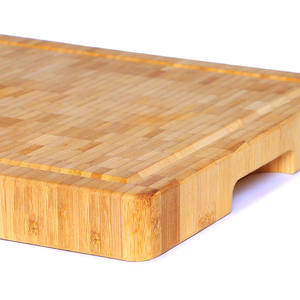 <span class=keywords><strong>Planche</strong></span> à découper en bambou, gros Grain, bloc <span class=keywords><strong>de</strong></span> boucher, avec poignées et rainure <span class=keywords><strong>de</strong></span> jus, 1 pièce - Product Image 4