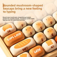 Teclado Mecánico OEM de Tres Modos Bun Wonderland MG108B, Nuevo, USB Tipo-C, 108 Teclas, Interruptores RGB Intercambiables en Caliente, Tamaño Completo
