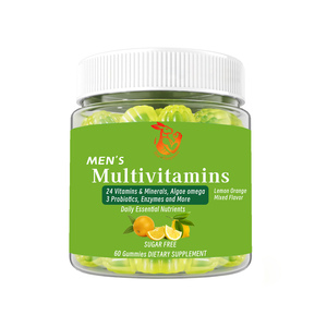 Multivitaminas Más Vendidas para Hombre con Extracto de Jengibre Orgánico, Selenio Orgánico, Sabor Mixto de Limón y Naranja, Metabolismo Energético - Product Image 1