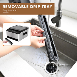 Scelleuse sous vide alimentaire commerciale à double chambre externe pour aliments secs, humides et liquides, compatible avec les sacs en aluminium gaufrés et lisses - Product Image 4