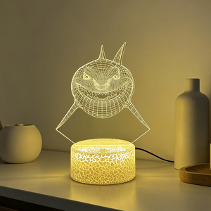 Hot Sale Warm <b>Light</b> Bedroom 3D Night <b>Light</b> 3D Cartoon Kids USB Bedside Lamp Table Lamp Christmas Gifts - Product Image 2