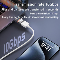 Adaptateur de conversion USB-A femelle vers USB-C mâle Gen2 PD 120W USB3.2 10 Gbit/s pour transfert de données téléphone/ordinateur portable – Fournisseur OEM