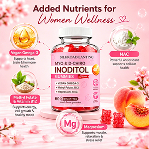 Gomitas de Inositol para la Salud Ovárica y la Fertilidad en Mujeres, Suplementos Vitamínicos, Mio-Inositol y D-Chiro-Inositol para Adultos - Product Image 3