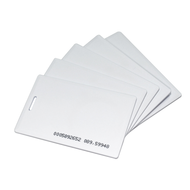 RFID Clamshell IClass Prox TK4100 T5577 White ID Access Control Programmable Rewritable Blank Smart Card Wholesale