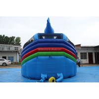 Château gonflable commercial de haute qualité en PVC, thème dauphin, avec piscine, idéal pour les locations de fêtes pour enfants – Vente directe usine