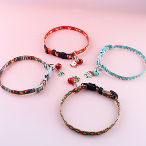 Navidad arco campana perro <span class=keywords><strong>Collar</strong></span> corbata Navidad serie mascota <span class=keywords><strong>Collar</strong></span> duradero y cómodo perro gato poliéster collares - Product Image 2