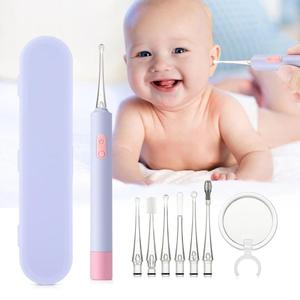 Cuchara Luminosa para Oídos de Niños, Fuente de Luz Dual LED, Kit de Limpieza de Oídos, Removedor de Cera de Oídos USB para Bebés - Product Image 3