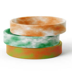 High Quality Custom Printed Adjustable Thin Rubber Silicone Gym Promotional Colorful Durable Wristband
