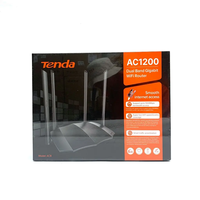 Router WiFi Tenda AC8 5.0 AC1200M Versi Global Laris Manis, Mendukung IP6 POE TCP GSM Dual Band, Smart APP, Cakupan Rumah Luas