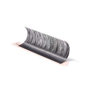 Private Label Synthetic Hair Matte Black <b>Individual</b> False Eyelashes 16 Rows Natural Easy Fan <b>Lash</b> Extensions for Beauty Salon - Product Image 3