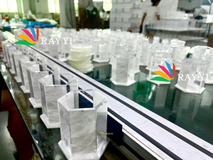 RAY YI Custom Wholesale Classic Crystal 20mm Thickness <strong>Acrylic</strong> Chanukah Hadlokas Neiros <strong>Block</strong> - Product Image 5