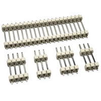 RealRun 단일 행 180도 직선 장착 1-40핀 헤더 커넥터 3.96mm 피치 금도금 검정색 7A 와이어 하우징