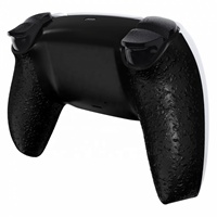 Coques de remplacement pour manettes de jeu, en caoutchouc noir personnalisé, coque arrière pour manette Dualsense PS5, coque inférieure