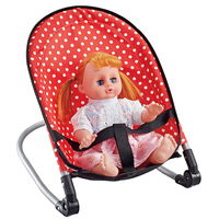 Chariots en plastique 4 en 1, balançoires, chaises de salle à manger, chaises à bascule, jeu de rôle avec poupée de 14 pouces, jouets pour bébés, ensemble de jeu