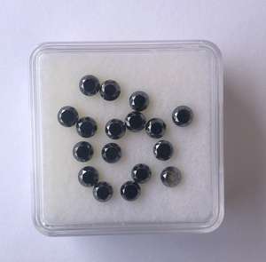 Jewel Creation - Diamante Negro Natural de 2 mm y 4 mm, Corte Brillante Facetado, Gema Suelta con Certificado IGI para Joyería - Product Image 4