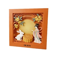 Coffret Cadeau Haut de Gamme Ciel et Terre Personnalisé pour Fêtes, Matériaux Écologiques pour la Fête de la Mi-Automne