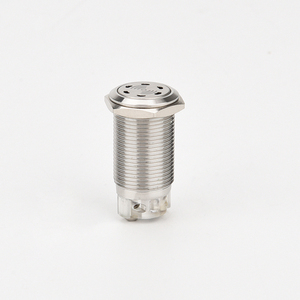 220VAC không thấm nước chống phá hoại 22mm thép không gỉ kim loại nút nhấn với đèn LED màu Đỏ ánh sáng cảnh báo điện tử <span class=keywords><strong>buzzer</strong></span> - Product Image 1