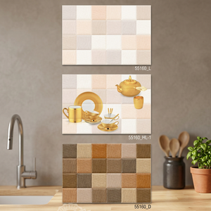 Diseño japonés libre de humo impermeable 300x450mm azulejos de pared de cerámica pulida para diseño de interiores de cocina y baño de Vistaar - Product Image 1