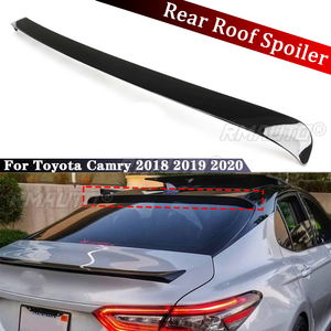 สปอยเลอร์หลังคาท้ายรถยนต์ สีดำเงา สำหรับ Toyota Camry ปี 2018 2019 2020 อุปกรณ์ตกแต่งรถยนต์ - Product Image 1