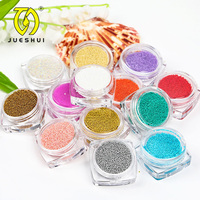 Perles de caviar en verre micro-rondes multicolores de haute qualité en vrac pour la décoration des ongles en salon, la manucure et l'artisanat