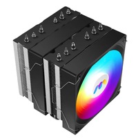 High Performance CPU Cooler 280W TDP 6 Heatpipe Dual Tower ARGB CPU Air Cooler 1800RPM HDB Bearing for AM5 LGA1700