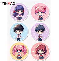 Autocollants en vinyle personnalisés imperméables Kawaii, autocollants découpés à l'emporte-pièce pour ordinateur portable, tasse, boîte cadeau, jouet, décoration, anime