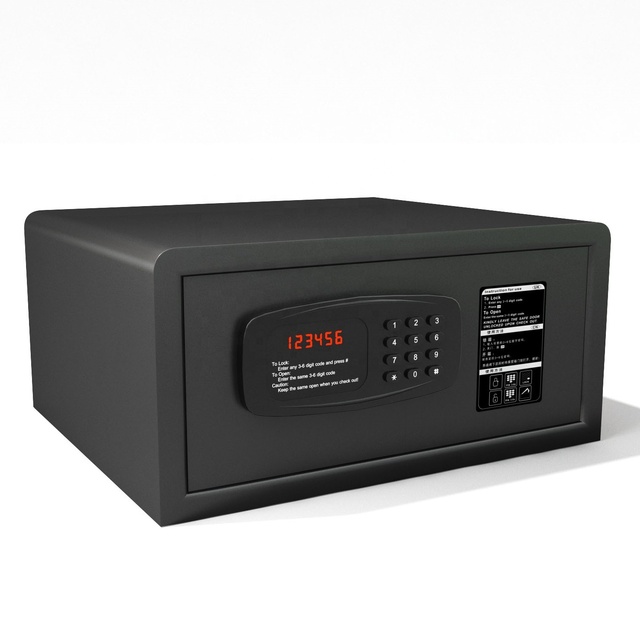 Sachikoo SN-1042 New Design Digital Security Steel Safe Box with Key Lock and Electronic Lock Home Waterproof Fireproof Safe Box