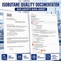 Isobutane en vrac directement de l'usine, gaz CAS 75-28-5 99,5% pour les achats en gros volumes avec bouteille et réservoir ISO, approvisionnement stable