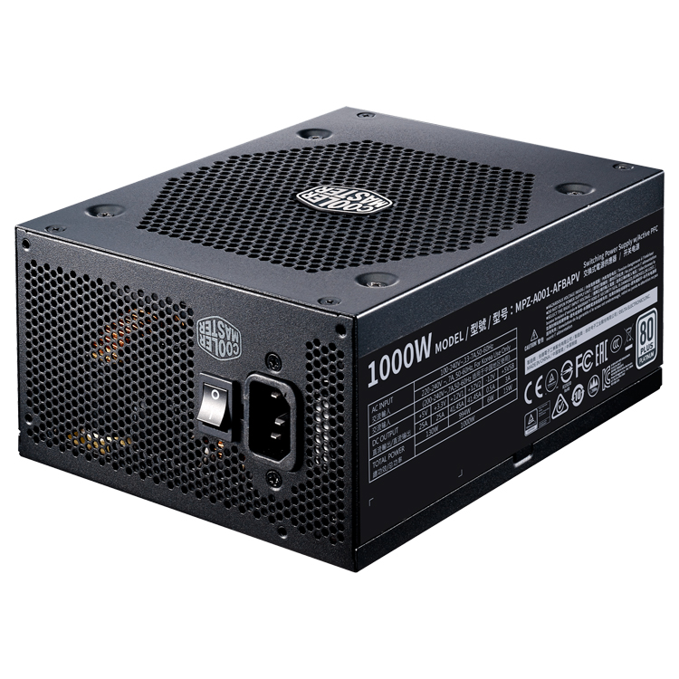 CoolerMaster V1000 Platinum 1000W フルモジュラーゲーミング電源 80