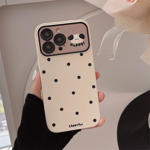 Coque de téléphone antichoc en TPU motif pois minimaliste avec cordon petit ours pour iPhone 17 15 16 Pro 11 et Huawei Mate 60 - Product Image 4