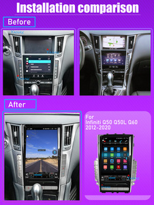 Radio de Coche Android 2 Din con Pantalla Táctil de 12.1 Pulgadas, CarPlay Inalámbrico Integrado, Pantalla Dividida, DSP, Navegación GPS Automática, 2012-2020 - Product Image 4