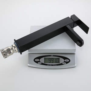 Robinet de lavabo de salle de bain contemporain européen en acier inoxydable chromé, montage sur plan, poignée unique, un trou, finition polie, garantie 3 ans - Product Image 3