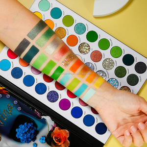 Paleta de sombras de ojos personalizada DE'LANCI 54 colores <span class=keywords><strong>La</strong></span> Catrina paleta de sombras de ojos alta pigmentación mate brillo paleta de sombras de ojos - Product Image 3