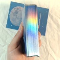 Cartes Oracle personnalisées avec impression CMYK colorée, boîte à clapet magnétique, papier PVC, design personnalisé, finition haute brillance, feuille d'arc-en-ciel, tarot