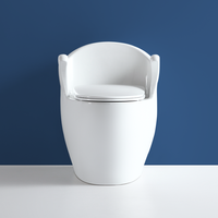 Nouveau design d'articles sanitaires Salle de bain Céramique Wc One Piece White S-trap Toilet
