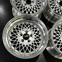 Jantes en alliage forgé sur mesure 2 pièces 15 16 17 18 pouces 5*120 Mesh, jantes de voiture à déport profond, style vintage racing pour E30M3 E24 E28 E34