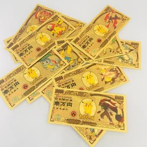 Japanische Anime Pokémon Pikachu Plastik Vergoldete Folien-Banknote Sammlerstück Gedenkgeschenk für Kinder - Product Image 3