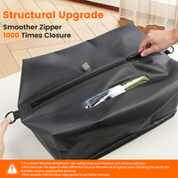 Sacs de voyage sans air durables personnalisés en usine, sacs de compression sous vide imperméables et réutilisables pour valises de voyage