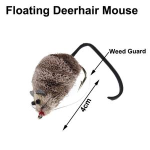 Señuelo de Pesca con Mosca Tipo Ratón, Pelo de Ciervo, para Pesca con Mosca de Boca Ancha y Lucio, Señuelos de Superficie, Popper, Cebo Artificial para <span class=keywords><strong>Peces</strong></span>, Tamaño 2/0 - Product Image 2