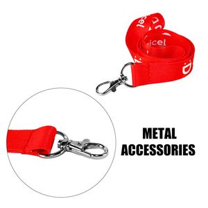 Fabricant de lanières QM, échantillon gratuit, lanière promotionnelle bon marché personnalisée en polyester avec logo, lanière promotionnelle - Product Image 4