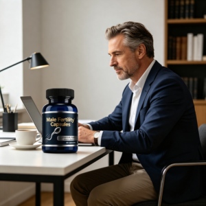 Capsule per la fertilità maschile per coppie che cercano di concepire, stimolante naturale dello sperma, supporto prenatalle per migliori possibilità di gravidanza - Product Image 3
