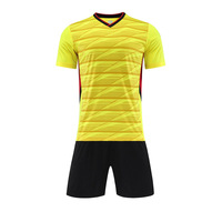 Disesuaikan 25/26 pria dewasa pakaian sepak bola kosong seragam kaus sepak bola set bernapas Retro klasik 100% poliester