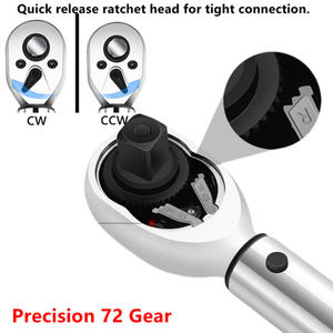 Jeu de clés à cliquet de qualité industrielle CR-V de 1/4 de pouce, 2 à 24 Nm, kit d'outils pour vélo, pour <span class=keywords><strong>VTT</strong></span>, vélos de route, <span class=keywords><strong>clé</strong></span> <span class=keywords><strong>Allen</strong></span>, Torx - Product Image 6