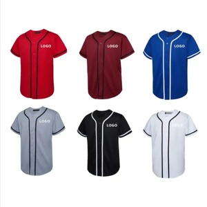 Chemise de baseball personnalisée avec broderie et sublimation, trois boutons - Product Image 4