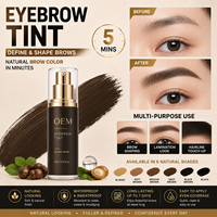 Henné pour sourcils à texture lisse, service d'usine OEM, personnalisation en gros, pâte colorante pour sourcils facile à appliquer, vente en gros