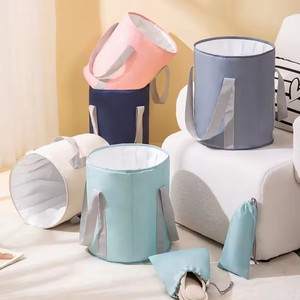 Vente en gros <span class=keywords><strong>Pliable</strong></span> Pied Trempage Seau Bassins en Tissu en Voyage Douche Isolation Pieds Sac de Bain <span class=keywords><strong>Camping</strong></span> Accessoires - Product Image 1