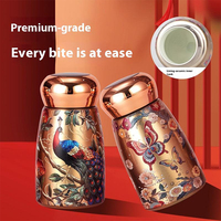 Nueva Taza Termo portátil de acero inoxidable 316 para mujer, taza pequeña de bolsillo de estilo chino, pantalla de temperatura, regalos de negocios
