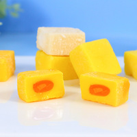358G Met Suiker Mangosmaak Fruitcake Gummie Mango Sandwich Gummies Gelei Snoepgoed Mango Kubus Gummy